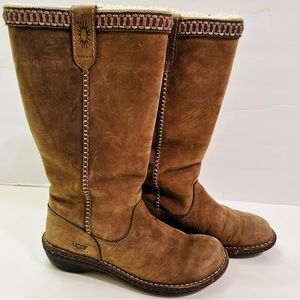 Ugg Swell Tall Leather Boot Size 8